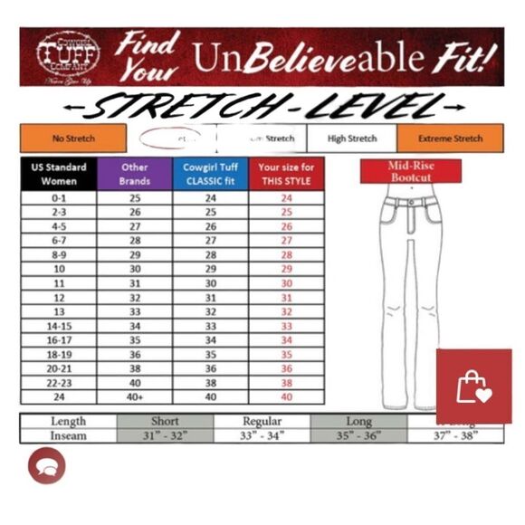 COWGIRL TUFF -DON’T FENCE ME IN SPARKLE - SIZE 31 X 31 - B18 - Picture 11 of 15